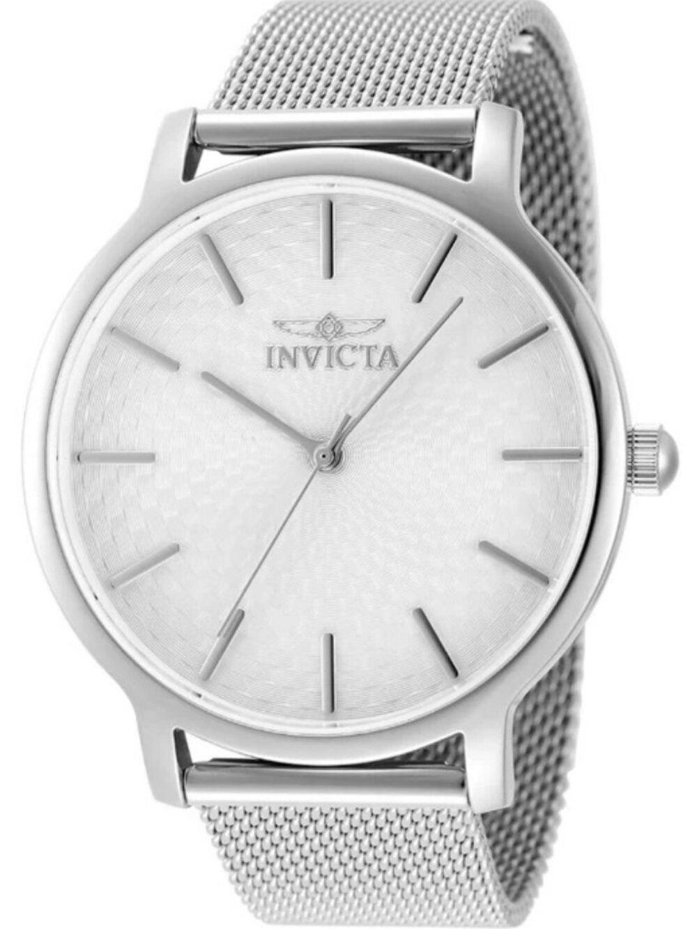 $229 Invicta Maylan Mens Silver Dial 38mm Steel Quartz Watch 48972 NIB